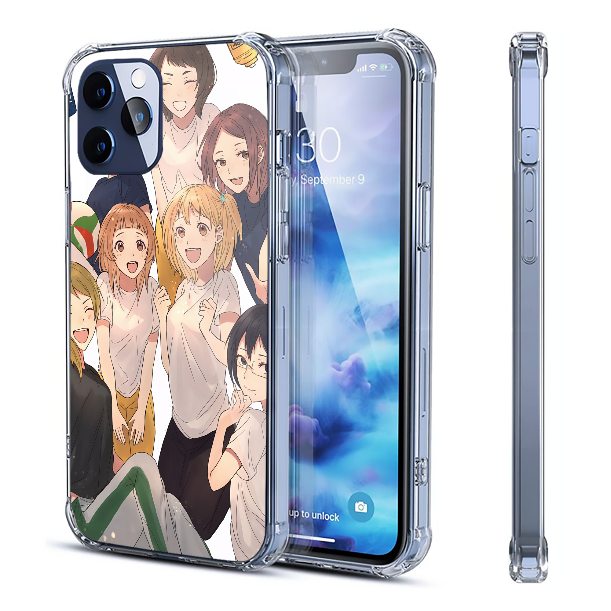 （画像用） ハイキュー!! Haikyu!! 【iPhone 12シリーズ対応】透明スマホケース（クリアソフトケース）